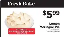 ShopRite Lemon Meringue Pie offer