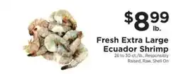 ShopRite Fresh Extra Large Ecuador Shrimp offer