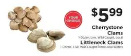 ShopRite Cherrystone Clams / Littleneck Clams offer
