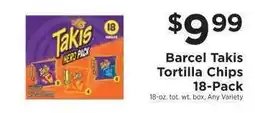 ShopRite Barcel Takis Tortilla Chips 18-Pack offer