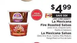 ShopRite La Mexicana Fire Roasted Salsas offer