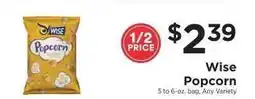 ShopRite Wise Popcorn offer