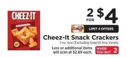 ShopRite Cheez-It Snack Crackers offer