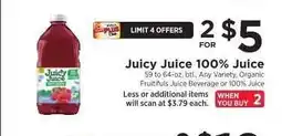 ShopRite Juicy Juice 100% Juice offer