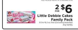 ShopRite Little Debbie Cakes Family Pack offer