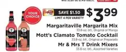 ShopRite Margaritaville Margarita Mix offer