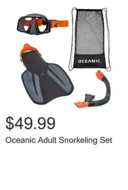 Costco Oceanic Adult Snorkeling Set offer