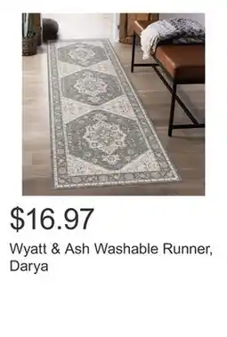 Costco Wyatt & Ash Washable Runner, Darya offer