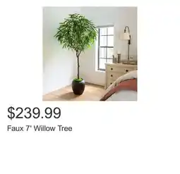 Costco Faux 7' Willow Tree offer