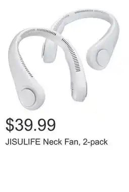 Costco JISULIFE Neck Fan, 2-pack offer