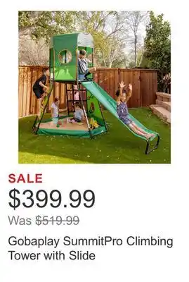 Costco Gobaplay SummitPro Climbing Tower with Slide offer