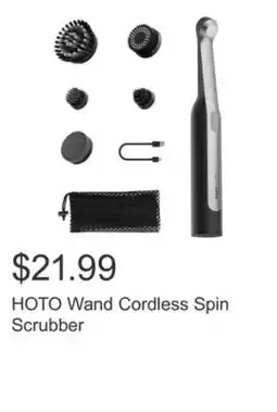Costco HOTO Wand Cordless Spin Scrubber offer