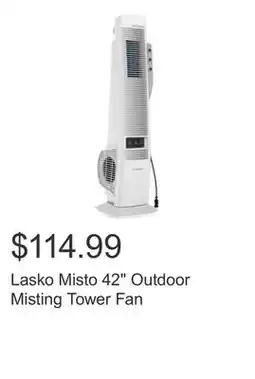 Costco Lasko Misto 42 Outdoor Misting Tower Fan offer