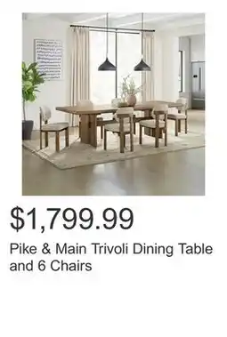 Costco Pike & Main Trivoli Dining Table and 6 Chairs offer