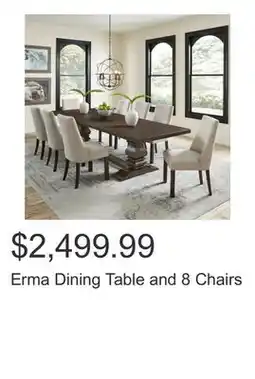 Costco Erma Dining Table and 8 Chairs offer