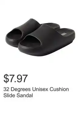Costco 32 Degrees Unisex Cushion Slide Sandal offer