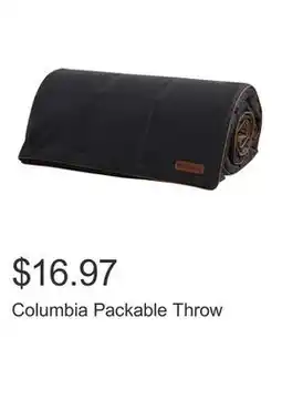 Costco Columbia Packable Throw offer