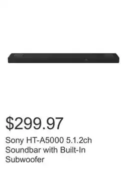Costco Sony HT-A5000 5.1.2ch Soundbar with Built-In Subwoofer offer