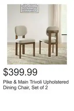 Costco Pike & Main Trivoli Upholstered Dining Chair, Set of 2 offer