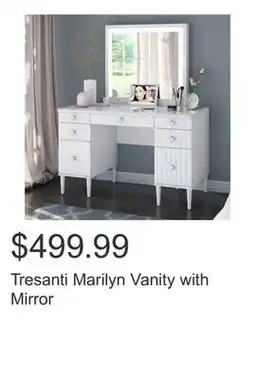 Costco Tresanti Marilyn Vanity with Mirror offer