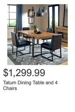 Costco Tatum Dining Table and 4 Chairs offer