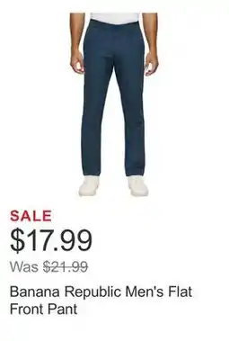 Costco Banana Republic Men's Flat Front Pant offer