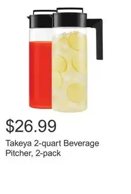 Costco Takeya 2-quart Beverage Pitcher, 2-pack offer
