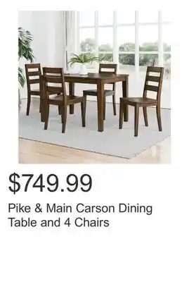 Costco Pike & Main Carson Dining Table and 4 Chairs offer