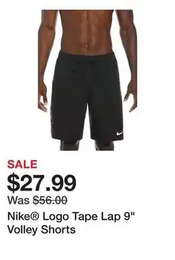 Belk Nike Logo Tape Lap 9 Volley Shorts offer