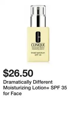 Belk Dramatically Different Moisturizing Lotion+ SPF 35 for Face offer