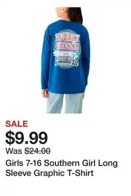Belk Girls 7-16 Southern Girl Long Sleeve Graphic T-Shirt offer