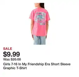 Belk Girls 7-16 In My Friendship Era Short Sleeve Graphic T-Shirt offer