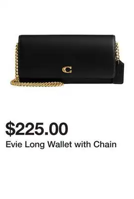 Belk Evie Long Wallet with Chain offer
