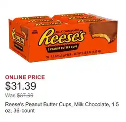 Costco Reese's Peanut Butter Cups, Milk Chocolate, 1.5 oz, 36-count offer