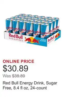 Costco Red Bull Energy Drink, Sugar Free, 8.4 fl oz, 24-count offer