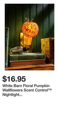 Bath & Body Works White Barn Floral Pumpkin Wallflowers Scent Control Nightlight Fragrance Plug offer