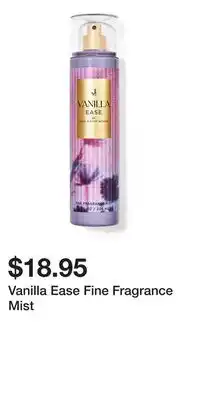 Bath & Body Works Vanilla Ease Fine Fragrance Mist offer