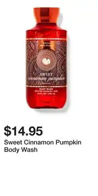 Bath & Body Works Sweet Cinnamon Pumpkin Body Wash offer