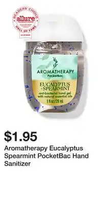 Bath & Body Works Aromatherapy Eucalyptus Spearmint PocketBac Hand Sanitizer offer