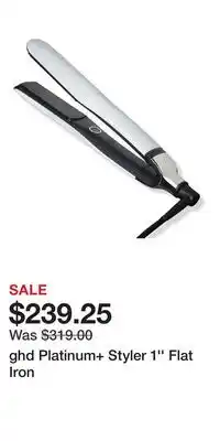 Ulta Beauty ghd Platinum+ Styler 1'' Flat Iron offer
