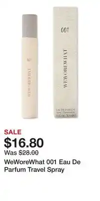 Ulta Beauty WeWoreWhat 001 Eau De Parfum Travel Spray offer