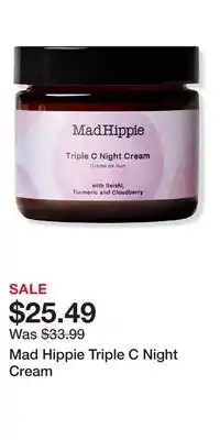 Ulta Beauty Mad Hippie Triple C Night Cream offer