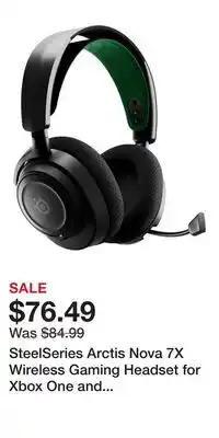 Game Stop SteelSeries Arctis Nova 7X Wireless Gaming Headset for Xbox One and Xbox Series X/S offer