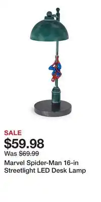 Game Stop Marvel Spider-Man 16-in Streetlight LED Desk Lamp offer