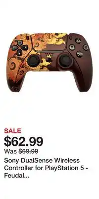 Game Stop Sony DualSense Wireless Controller for PlayStation 5 - Feudal (GameStop Exclusive Design) offer
