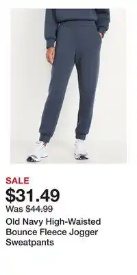Old Navy Old Navy High-Waisted Bounce Fleece Jogger Sweatpants offer