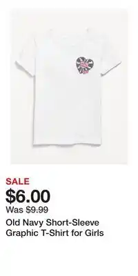 Old Navy Old Navy Short-Sleeve Graphic T-Shirt for Girls offer