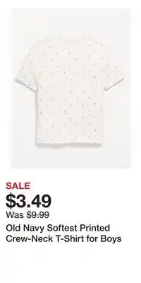 Old Navy Old Navy Softest Printed Crew-Neck T-Shirt for Boys offer