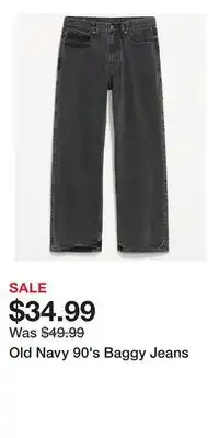 Old Navy Old Navy 90's Baggy Jeans offer