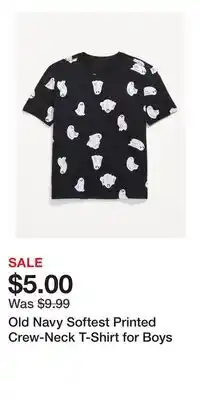 Old Navy Old Navy Softest Printed Crew-Neck T-Shirt for Boys offer
